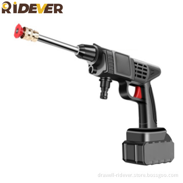 Ridever Car Washer Self Service Equipment 21V 10000MA 20 Minutes Working Time Cordless High Pressure Car Washer